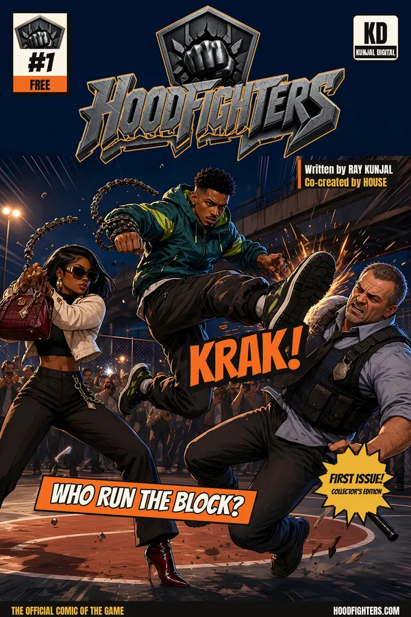HOODFIGHTERS issue #1: Who Run The Block, cover