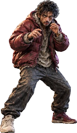 Feral Eddie, HOODFIGHTERS fighter
