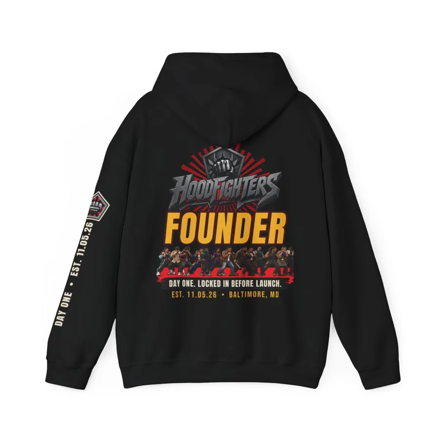 FOUNDER Hoodie back print