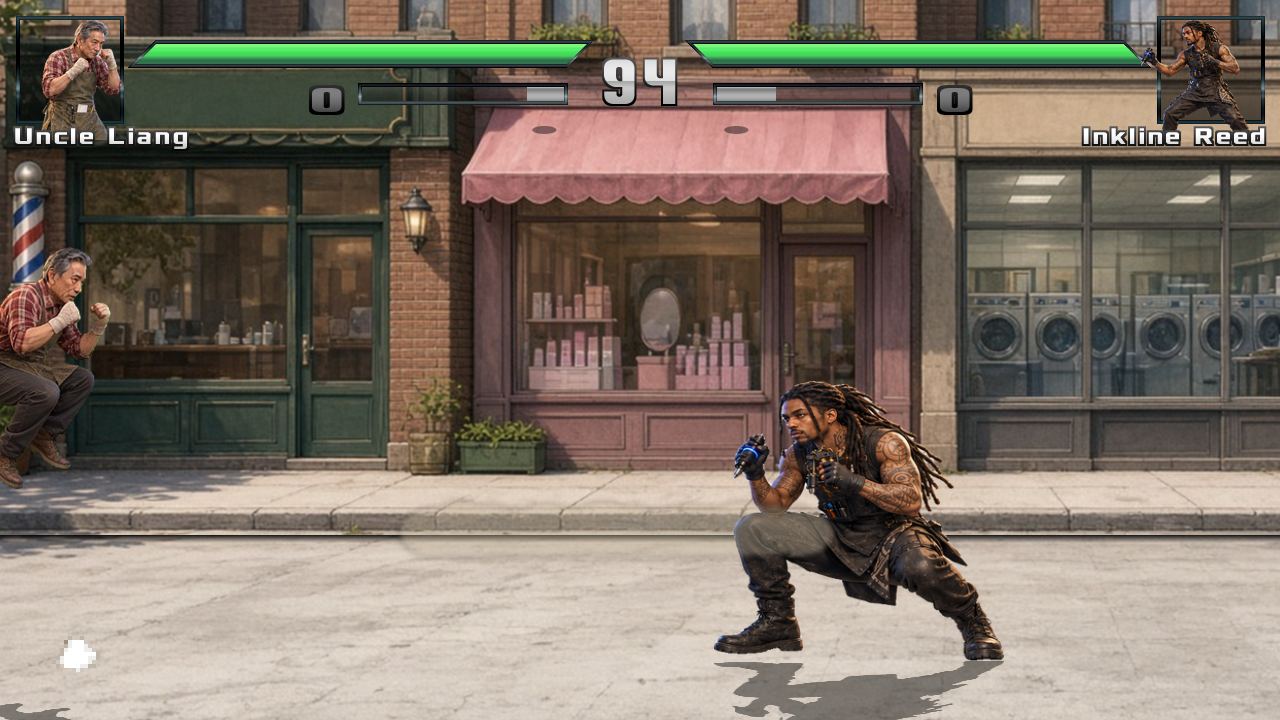 Salon Strip stage, in-game screenshot